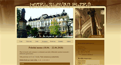 Desktop Screenshot of hotelslovan.pilsen.cz