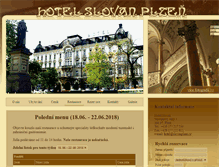 Tablet Screenshot of hotelslovan.pilsen.cz